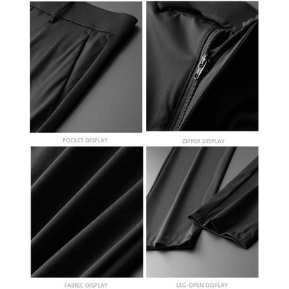 Men’s Lightweight Pant Style Full Length Nylon Spandex Type Men's Pants Jonathan M Collection