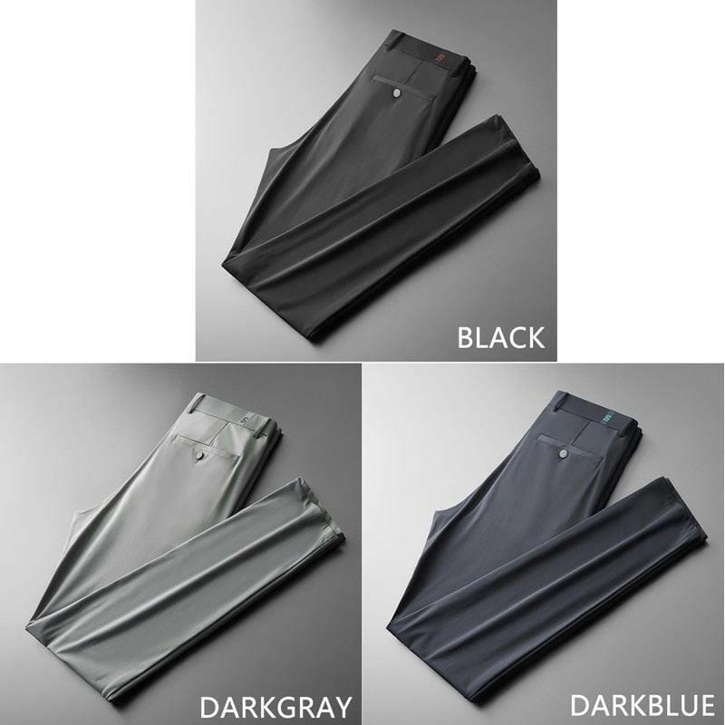 Men’s Lightweight Pant Style Full Length Nylon Spandex Type Men's Pants Jonathan M Collection
