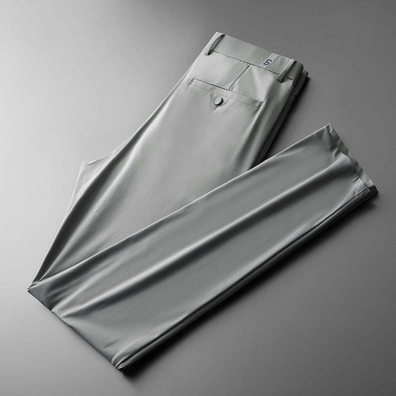 Men’s Lightweight Pant Style Full Length Nylon Spandex Type Men's Pants 29 / Dark Gray Jonathan M Collection