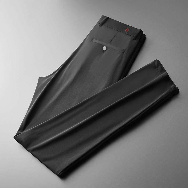 Men’s Lightweight Pant Style Full Length Nylon Spandex Type Men's Pants 29 / Black Jonathan M Collection