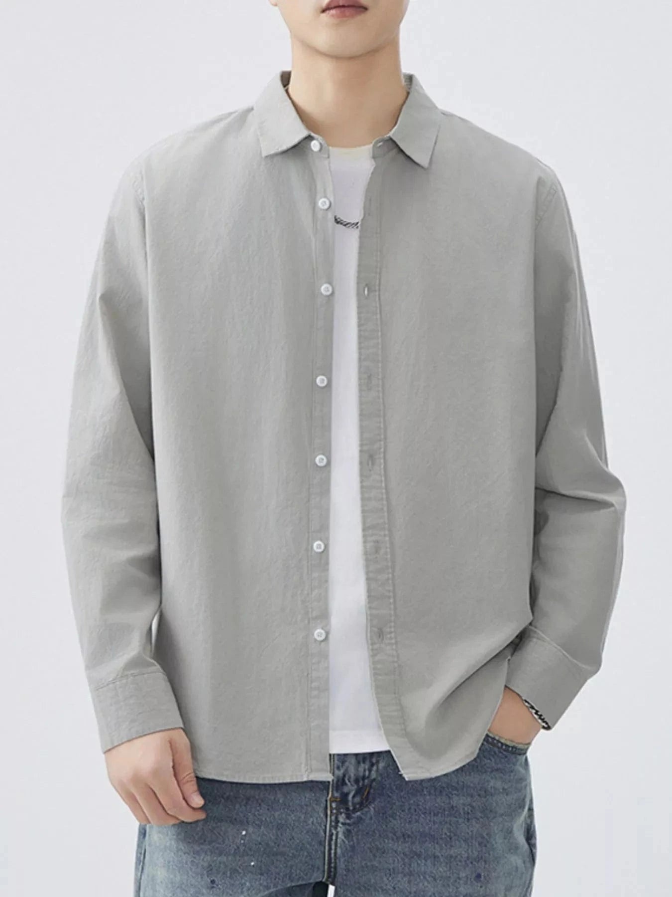 Men's Long Sleeve Button-Up Shirt Men's Shirts The Nichole Collection
