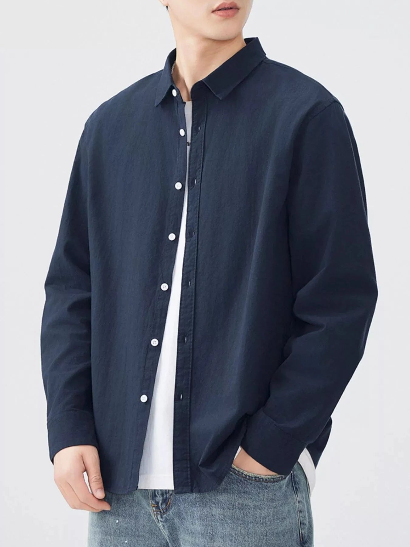 Men's Long Sleeve Button-Up Shirt Men's Shirts The Nichole Collection