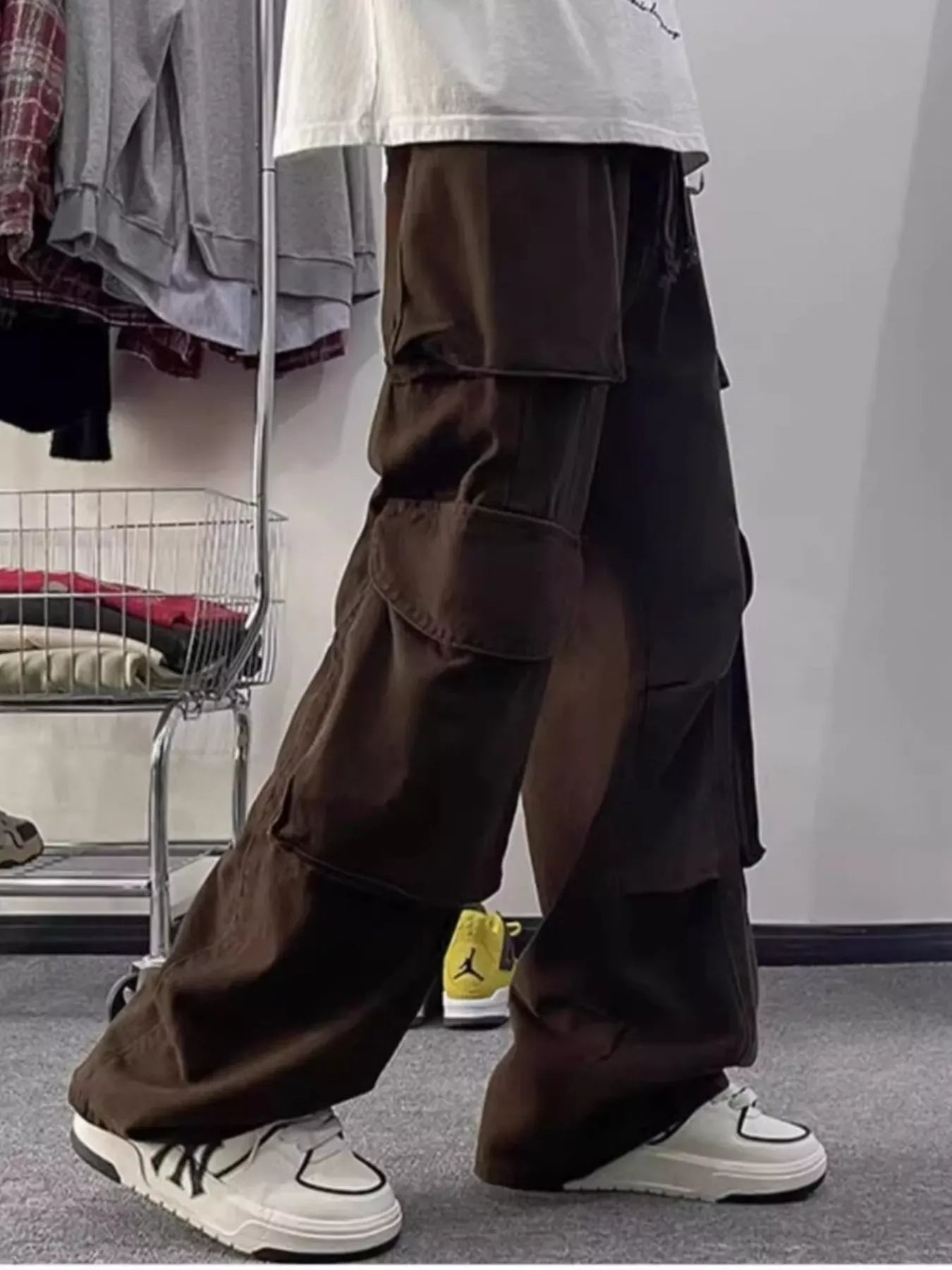 Men's Loose Fit Multi-Pocket Cargo Pants | The Nichole Collection