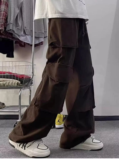 Men's Loose Fit Multi-Pocket Cargo Pants | The Nichole Collection