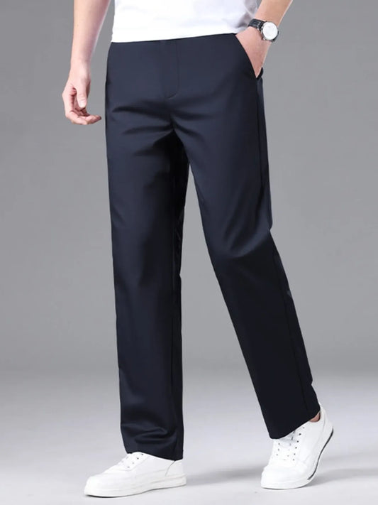 Men's Loose Fit Pants Navy / 29 The Nichole Collection