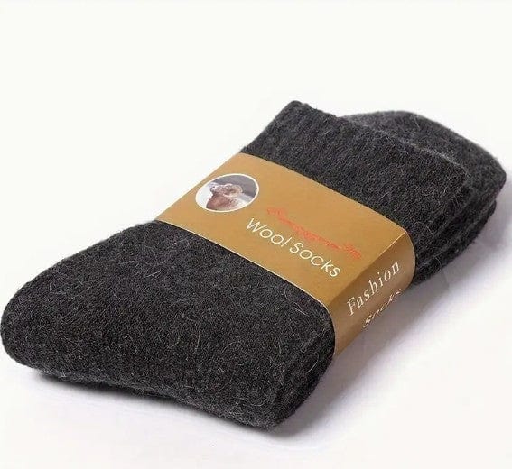 Men's Merino Wool Crew Socks - Perfect for Cold Days Socks Dark Grey / EUR SIZE 39-46 Jonathan M Collection