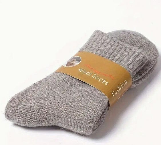 Men's Merino Wool Crew Socks - Perfect for Cold Days Socks Light Grey / EUR SIZE 39-46 Jonathan M Collection
