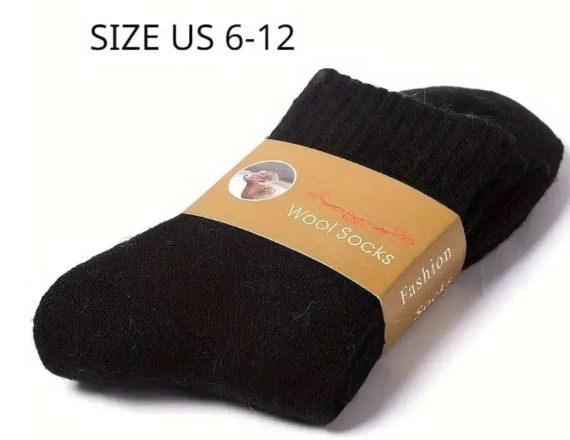 Men's Merino Wool Crew Socks - Perfect for Cold Days Socks Black / EUR SIZE 39-46 Jonathan M Collection