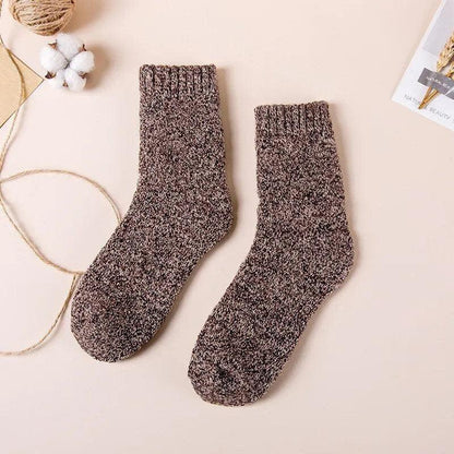 Men’s Merino Wool Socks - 3 Pack Brown / EUR SIZE 39-46 Jonathan M Collection