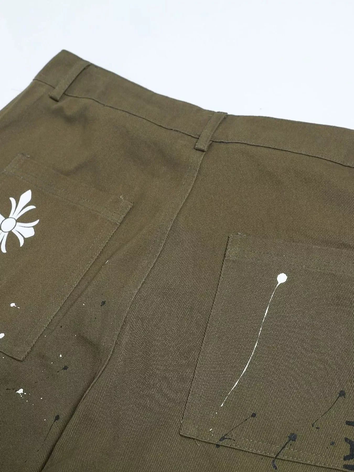 Men's Paint Splatter Cargo Pants | The Nichole Collection