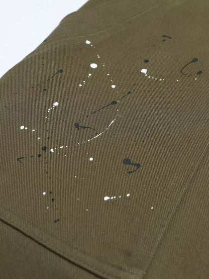 Men's Paint Splatter Cargo Pants | The Nichole Collection