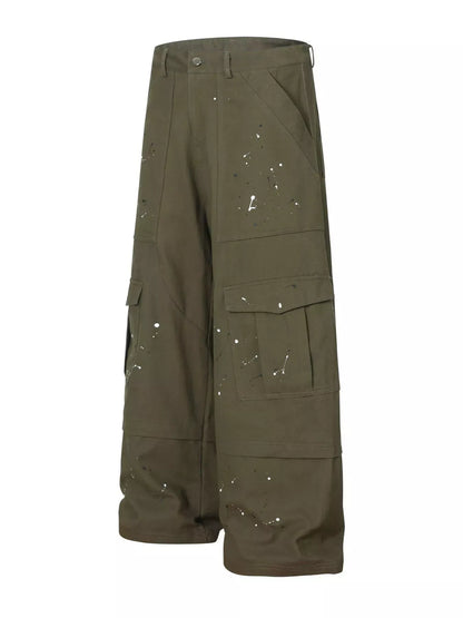 Men's Paint Splatter Cargo Pants | The Nichole Collection