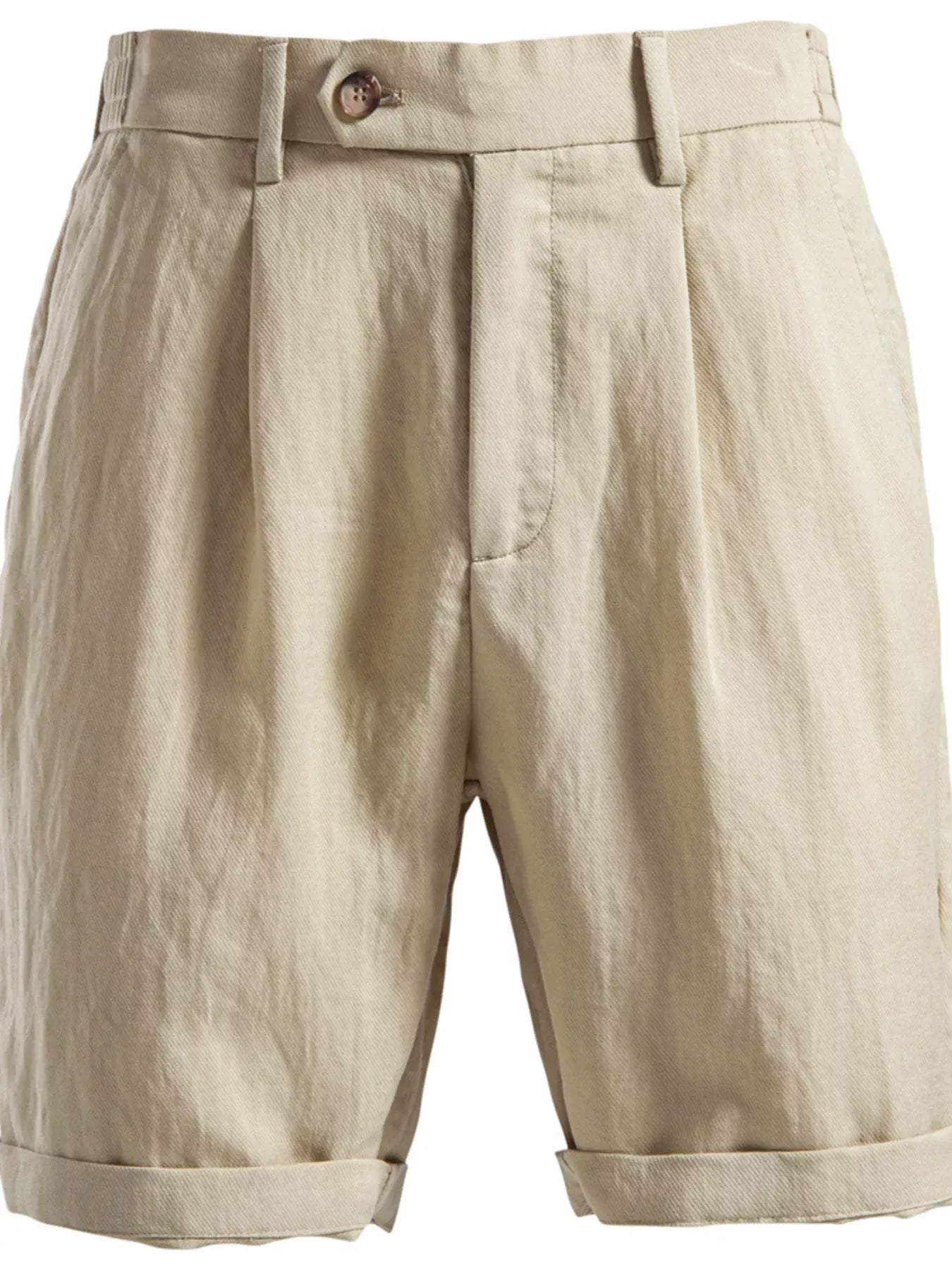 Men's Pleated Shorts with Pockets | The Nichole Collection