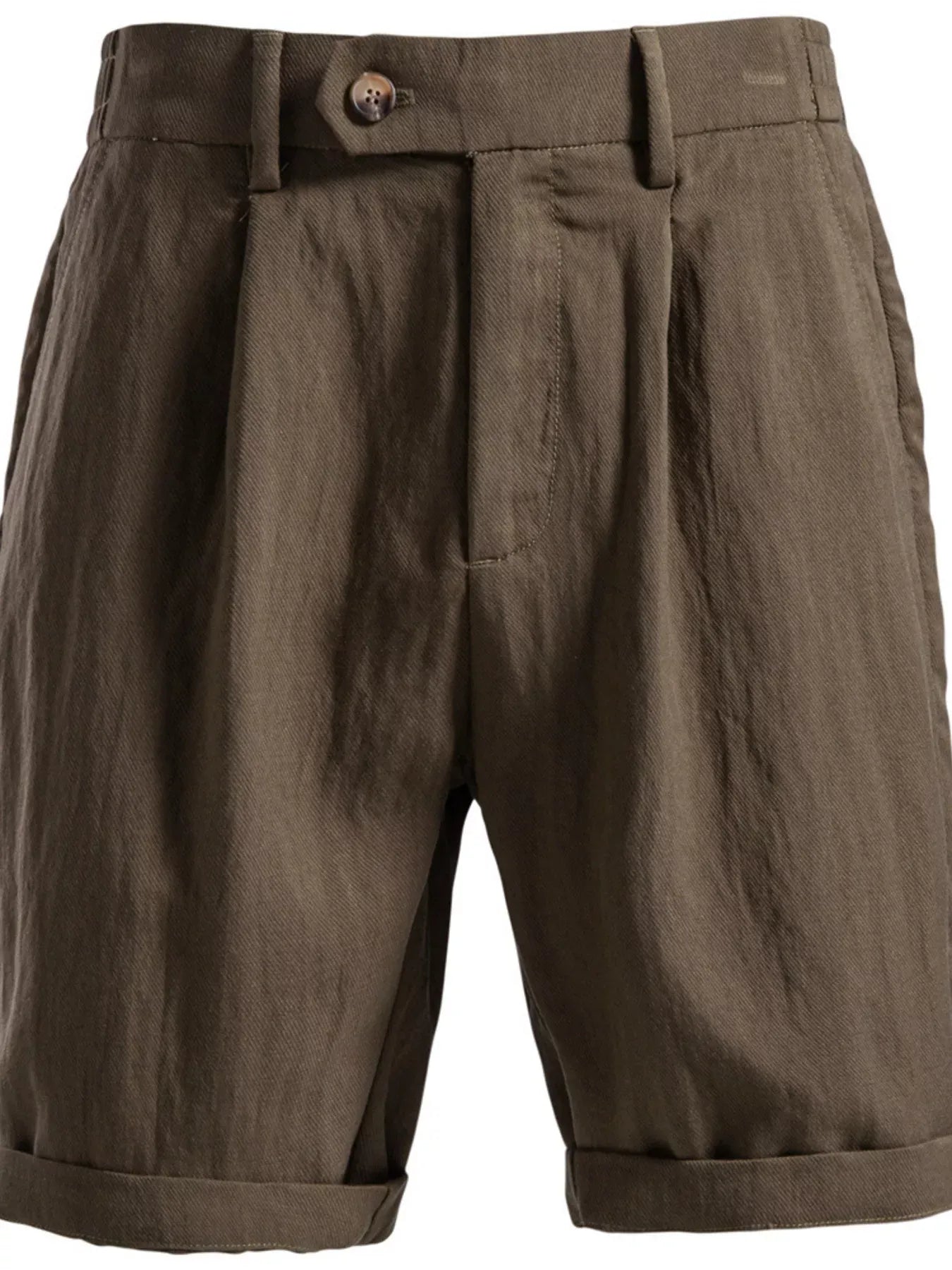 Men's Pleated Shorts with Pockets | The Nichole Collection