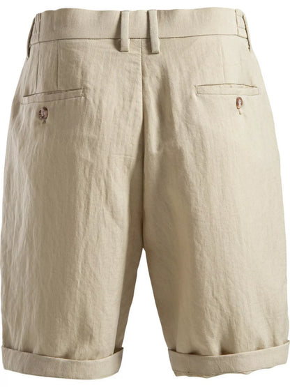 Men's Pleated Shorts with Pockets | The Nichole Collection