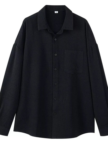 Men's Plus Size Button Up Casual Shirt Trendsi