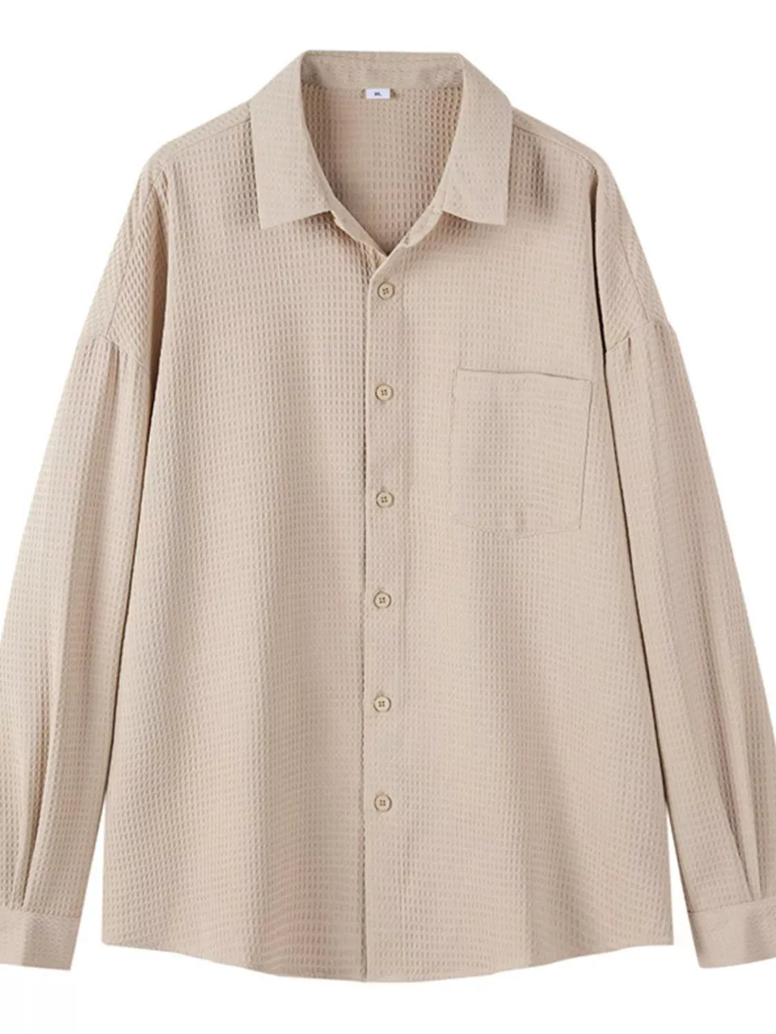 Men's Plus Size Button Up Casual Shirt Trendsi