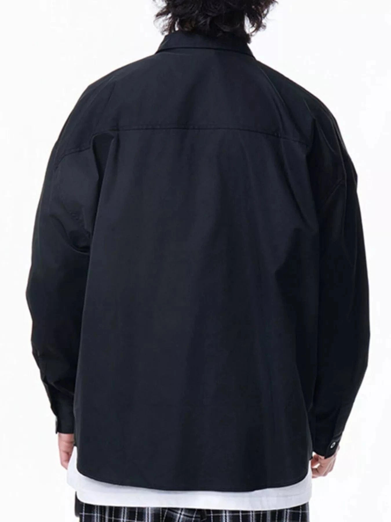 Men's Plus Size Button Up Long Sleeve Shirt Jackets The Nichole Collection
