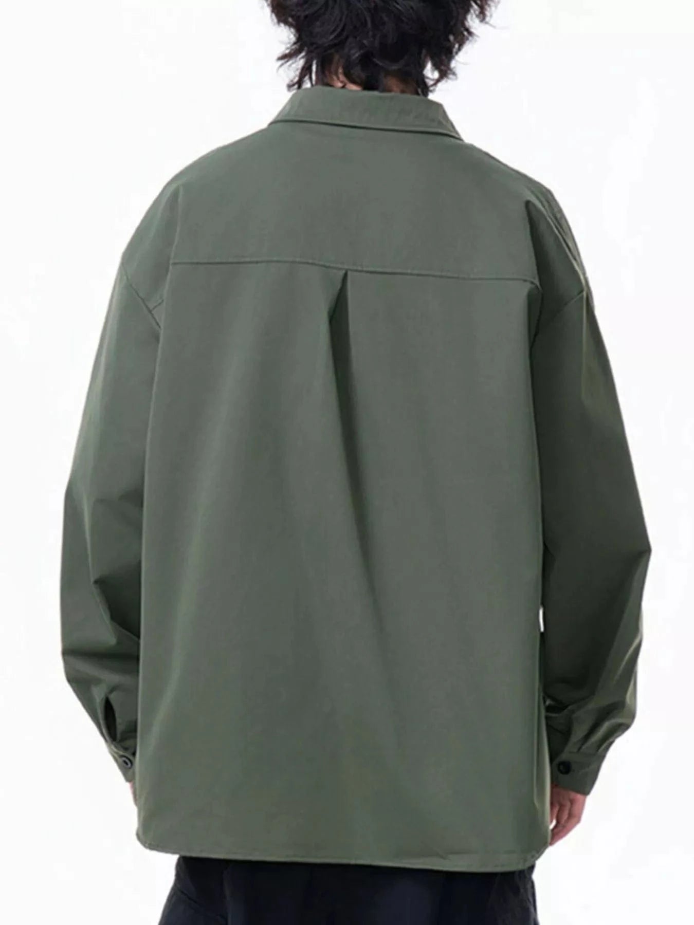 Men's Plus Size Button Up Long Sleeve Shirt Jackets The Nichole Collection