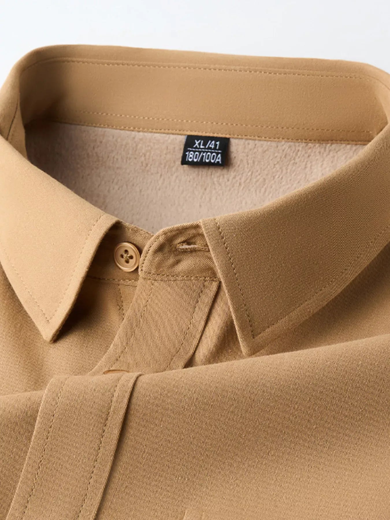 Men's Plus Size Button Up Long Sleeve Shirt Trendsi