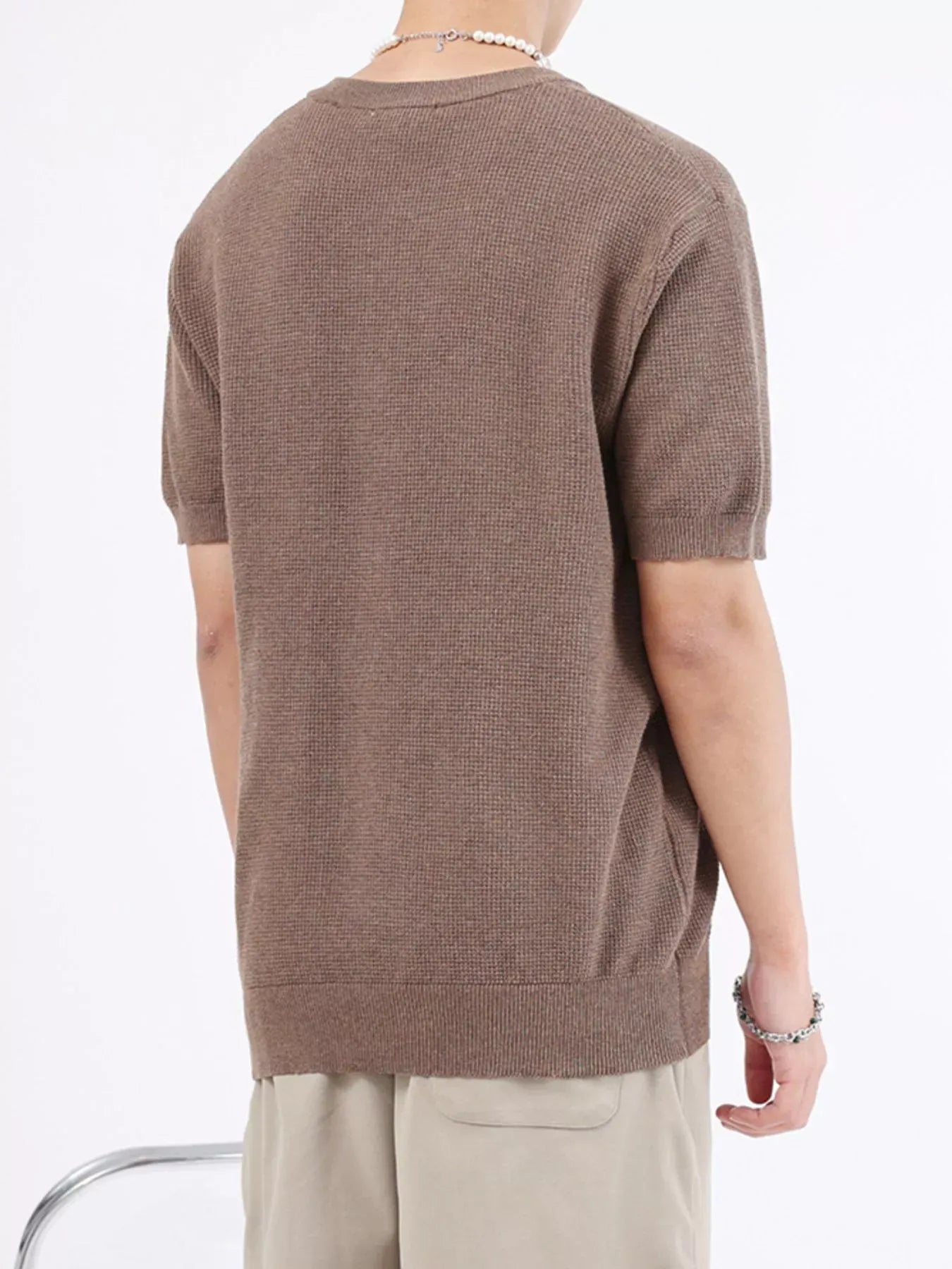 Men's Casual Knit Henley T-Shirt | The Nichole Collection