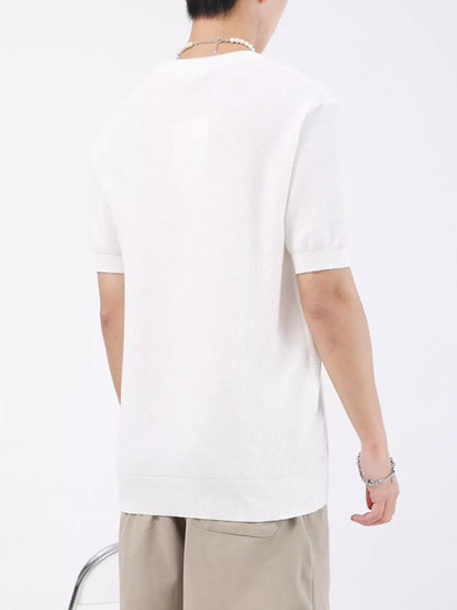 Men's Casual Knit Henley T-Shirt | The Nichole Collection