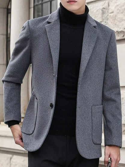 Men's Lapel Collar Long Sleeve Blazer | The Nichole Collection
