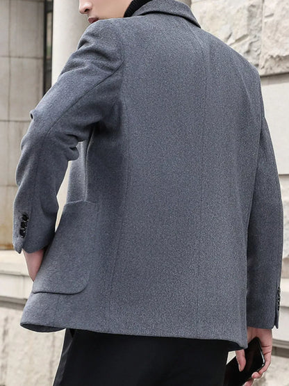 Men's Lapel Collar Long Sleeve Blazer | The Nichole Collection