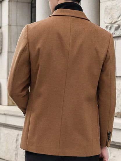 Men's Lapel Collar Long Sleeve Blazer | The Nichole Collection