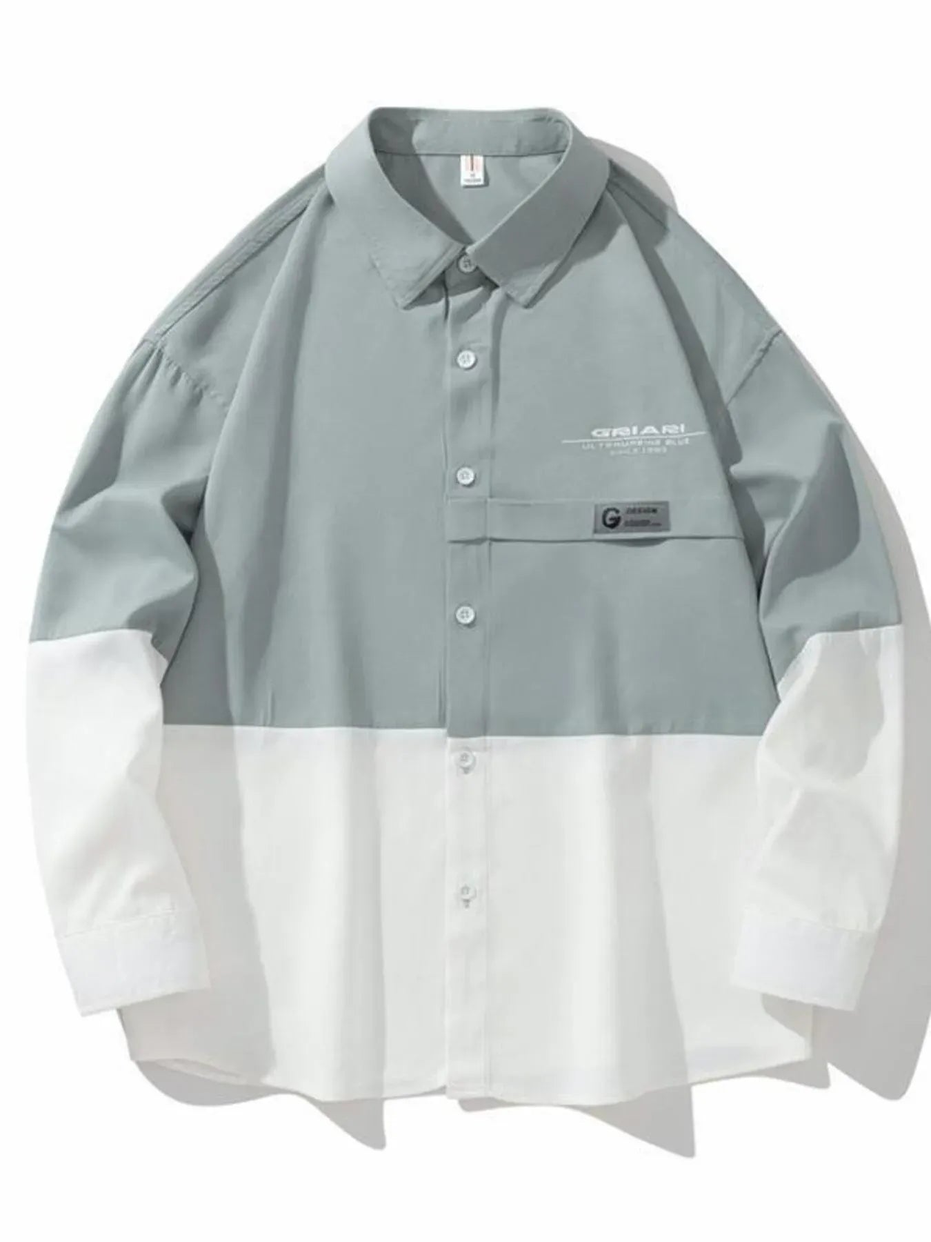 Men's Two-Tone Casual Button-Down Shirt | The Nichole Collection
