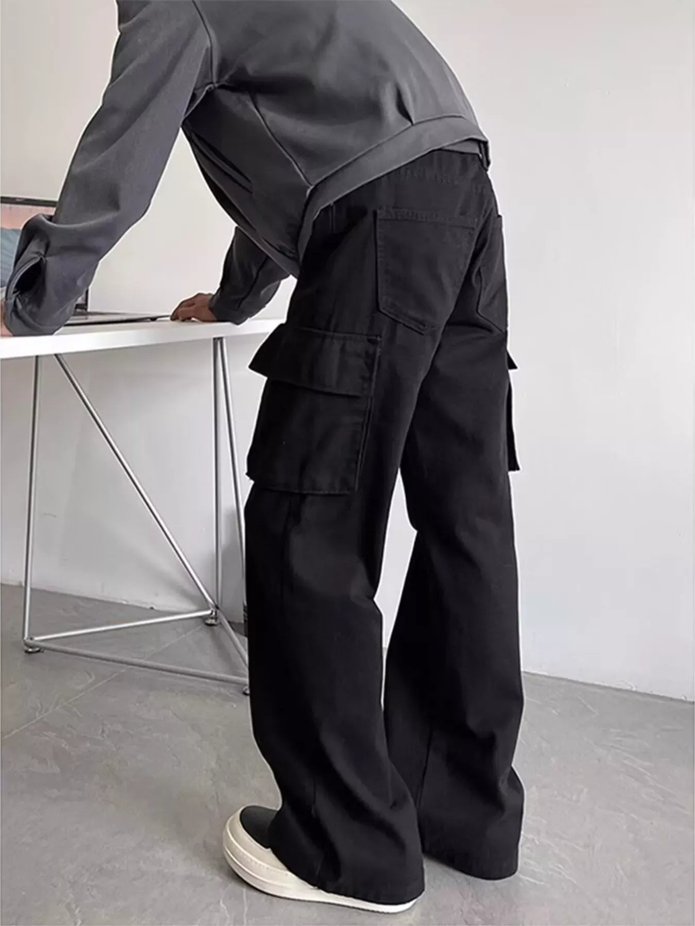 Men's Plus Size Vintage Washed Cargo Pants The Nichole Collection