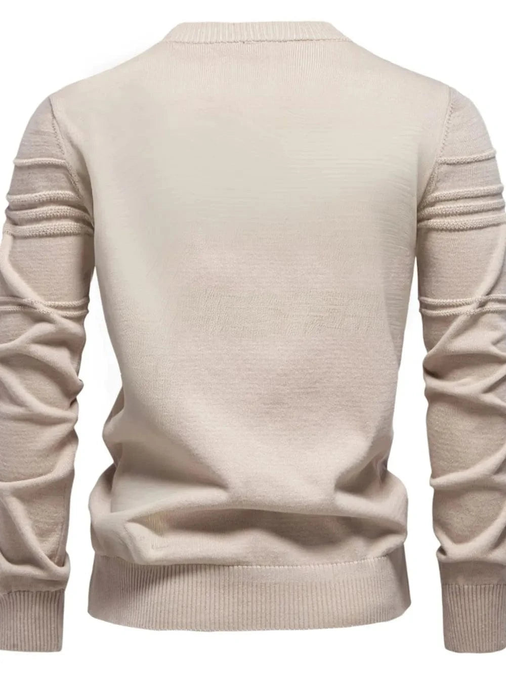 Men's Round Neck Striped Sweater The Nichole Collection