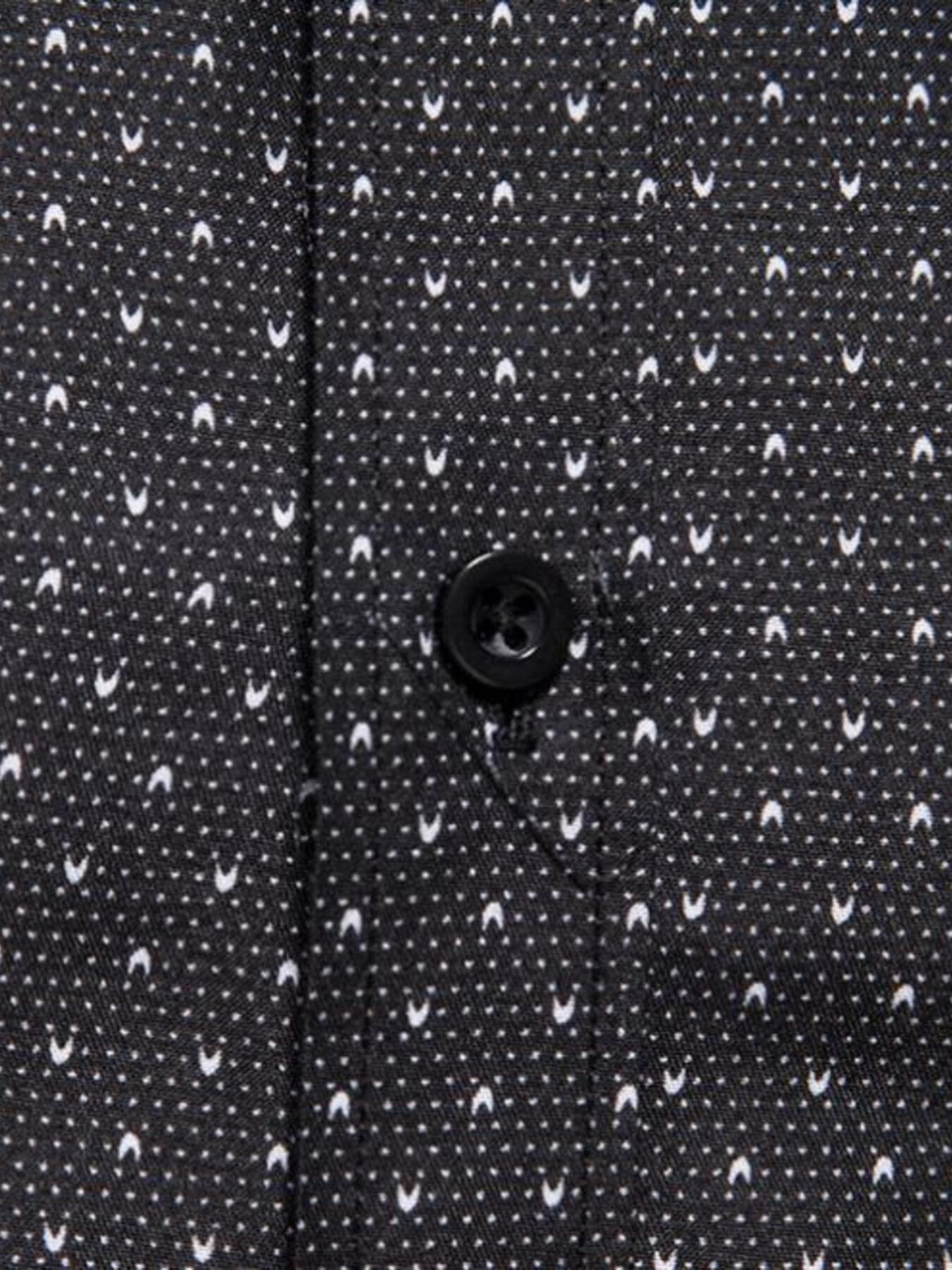 Men's Slim Fit Dotted Pattern Long Sleeve Shirt | The Nichole Collection