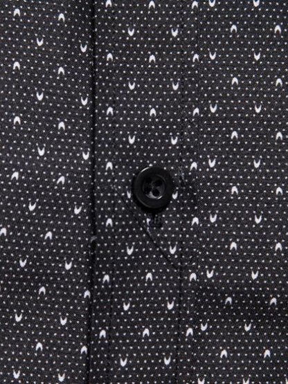 Men's Slim Fit Dotted Pattern Long Sleeve Shirt | The Nichole Collection