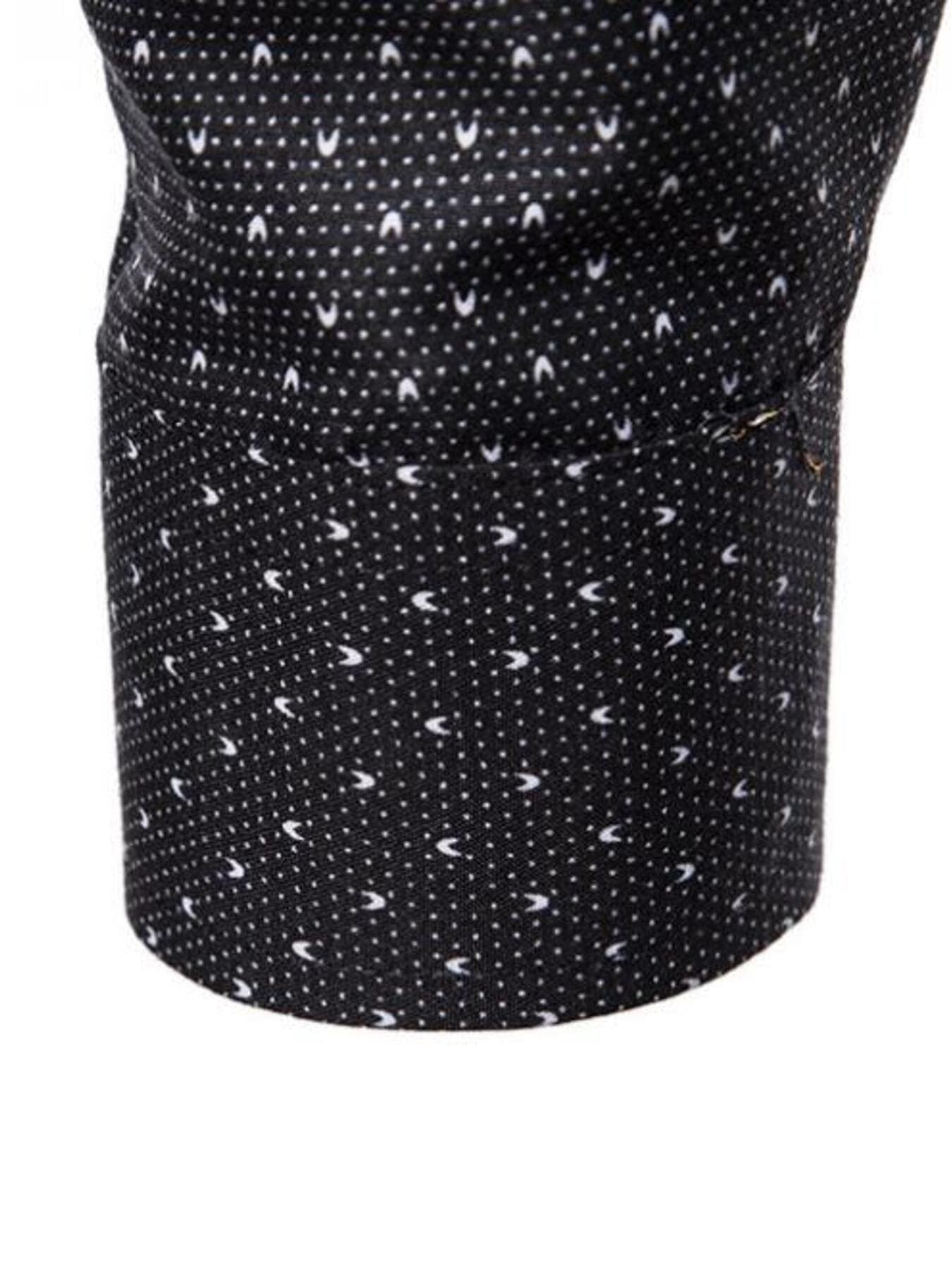 Men's Slim Fit Dotted Pattern Long Sleeve Shirt | The Nichole Collection