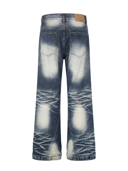 Men's Studded Washed Bootcut Jeans | The Nichole Collection