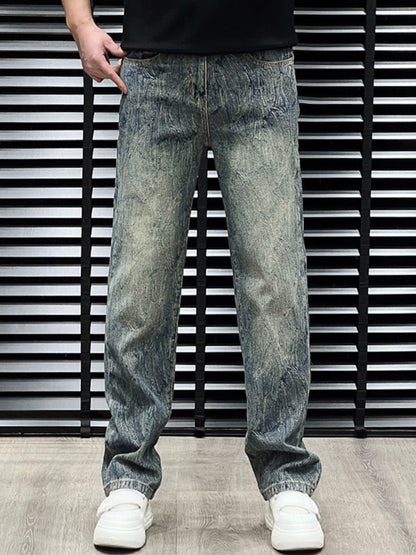 Men's Vintage Wash Relaxed Fit Jeans | The Nichole Collection