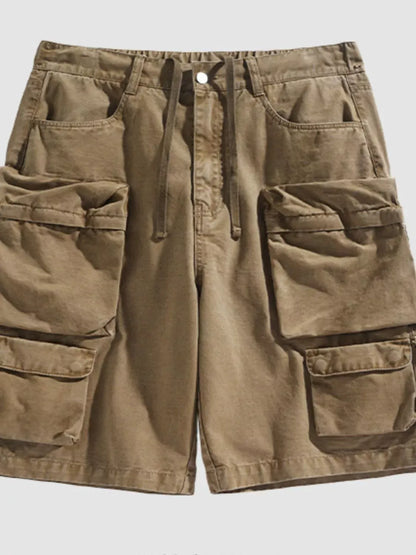 Men's Vintage Washed Multi-Pocket Cargo Shorts | The Nichole Collection
