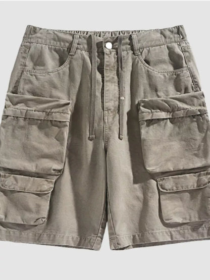 Men's Vintage Washed Multi-Pocket Cargo Shorts | The Nichole Collection