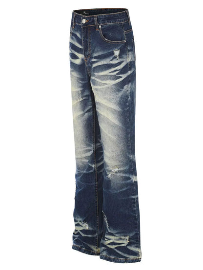 Men's Washed Flare Jeans | The Nichole Collection
