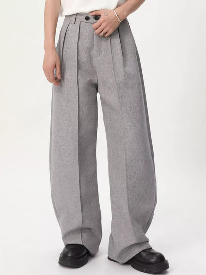 Men's Wide-Leg Pleated Pants | The Nichole Collection
