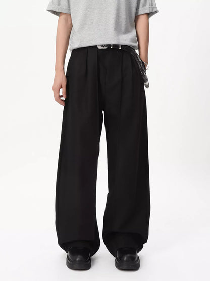 Men's Wide-Leg Pleated Pants | The Nichole Collection