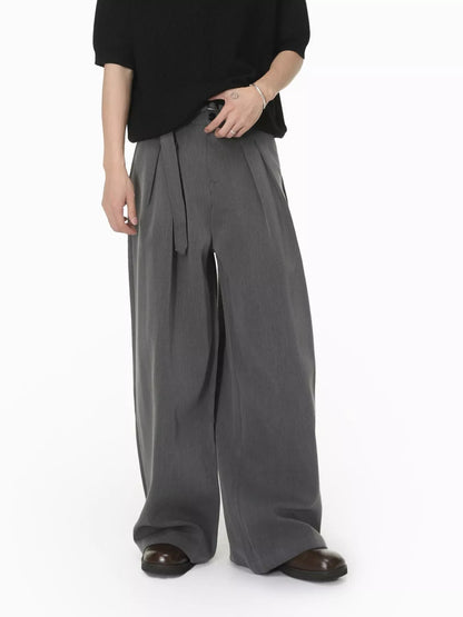 Men's Wide Leg Pleated Pants | The Nichole Collection