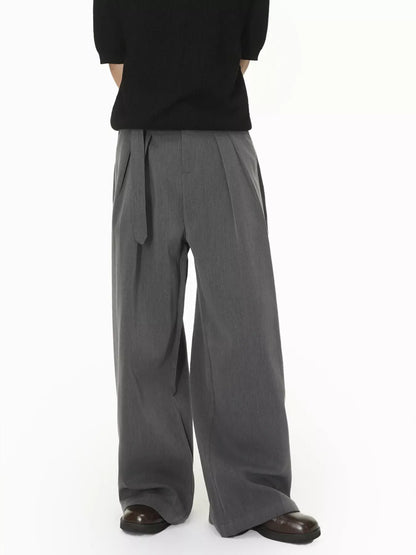 Men's Wide Leg Pleated Pants | The Nichole Collection