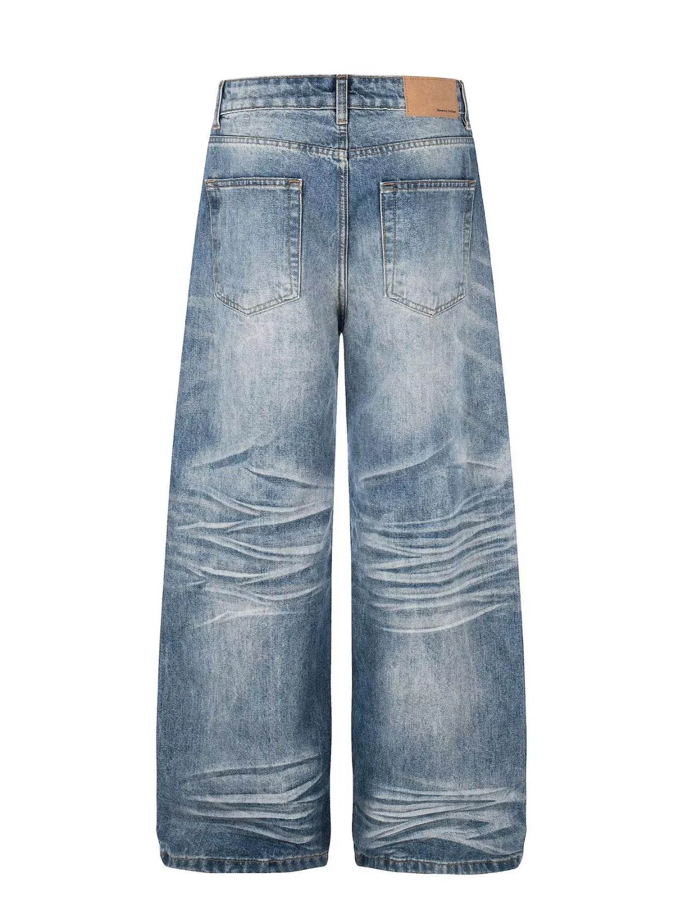 Men's Wide Leg Vintage Wash Jeans | The Nichole Collection
