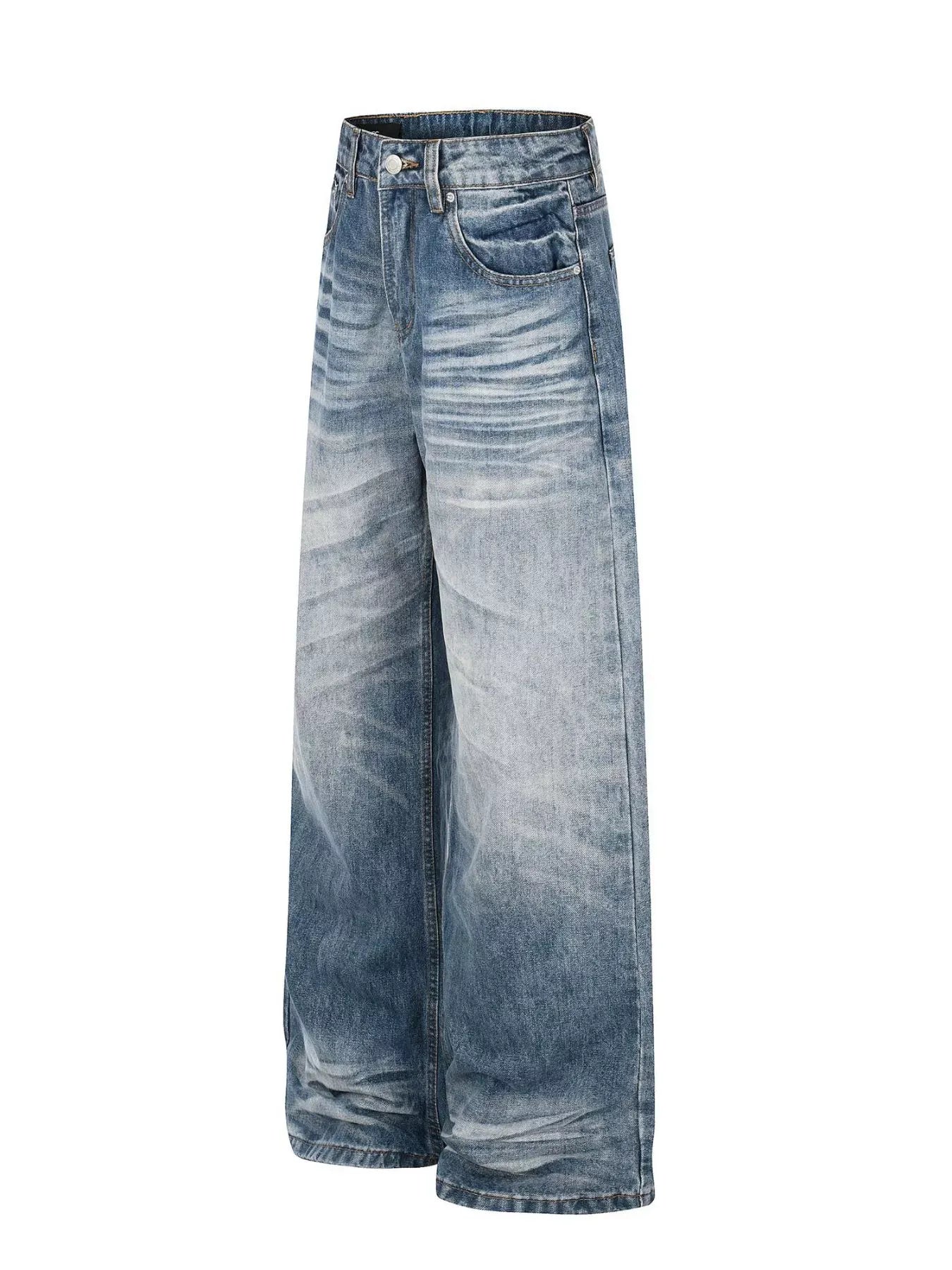 Men's Wide Leg Vintage Wash Jeans | The Nichole Collection