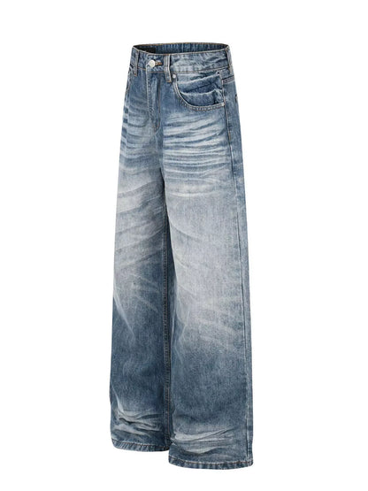 Men's Wide Leg Vintage Wash Jeans | The Nichole Collection