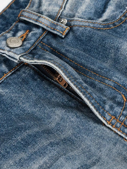 Men's Wide Leg Vintage Wash Jeans | The Nichole Collection