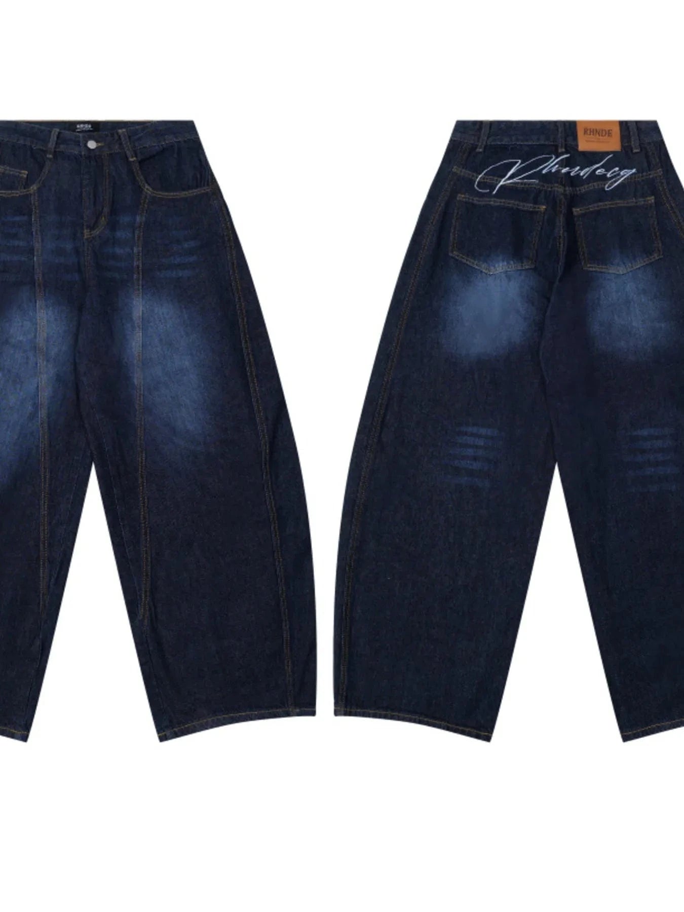 【NICK&NICOLE】TWO TONE WASHING QUALITY DENIM PANTS Trendy Women's Clothing & Dresses | The Nichole Collection