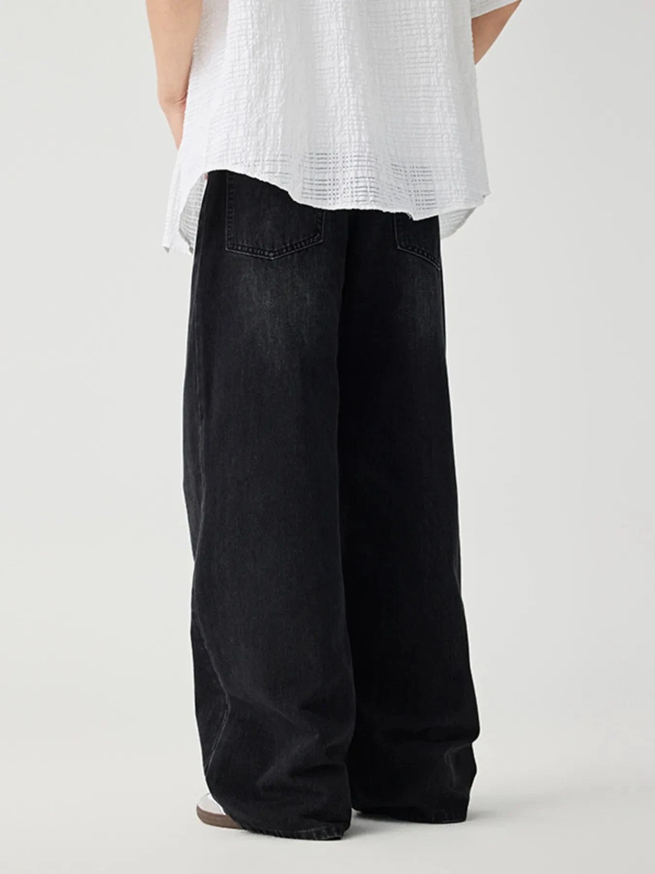 Men's Wide Leg Wash Jeans Men's Pants The Nichole Collection